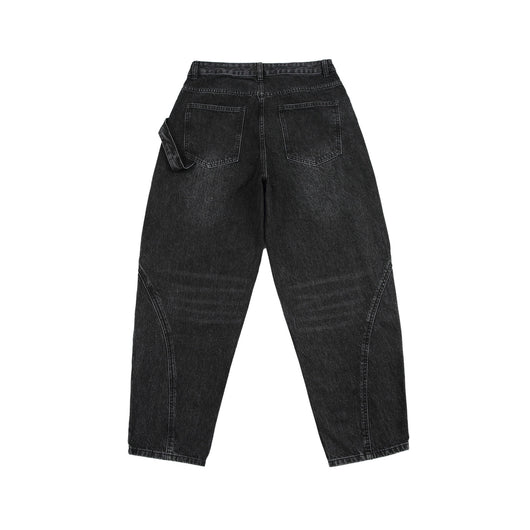 Pantalones Cargo Vaqueros Retro Lavado Pesado con Diseño de Bolsillos Oblicuos - Image 49