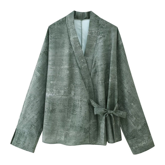 Conjunto de Dos Piezas: Blusa Bordada y Pantalón Pierna Ancha - Image 20