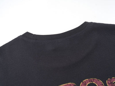 Camiseta Holgada de Manga Larga Vintage Americana - Básico Versátil - Image 13
