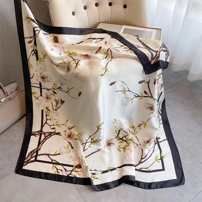 Pañuelo de Seda Estampado Exótico Multiusos - Image 29