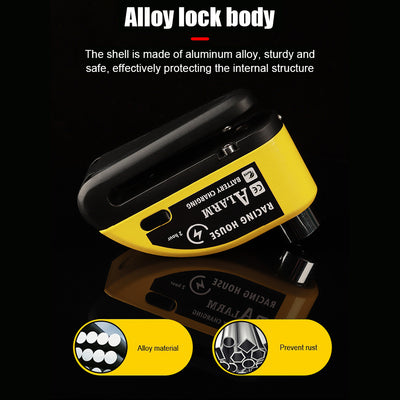 Candado de Disco con Alarma Antirrobo Portátil para Bicicleta y Vehículos Eléctricos - Image 37