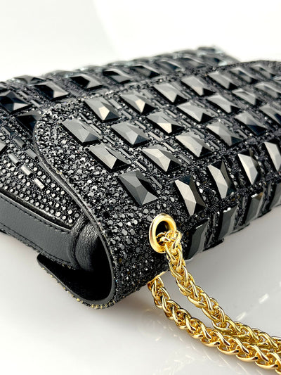 Clutch de Cristal Brillante con Cadena de Strass - Image 24