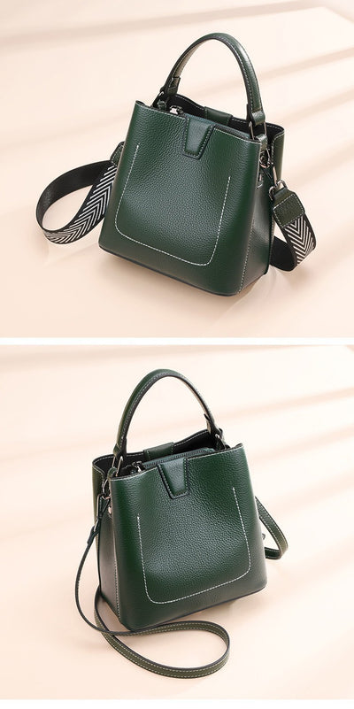 Bolso Bucket Crossbody de Moda para Mujer con Correa Ancha - Image 27