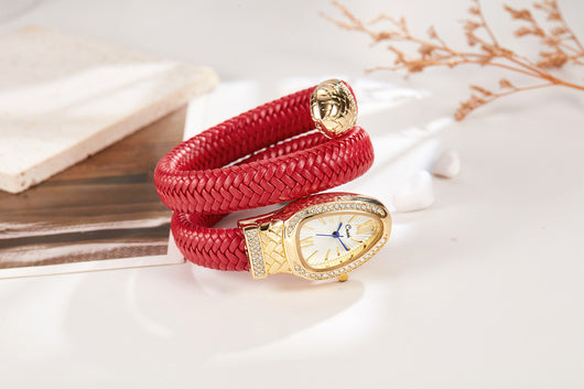 Reloj de Moda con Correa de Cuero y Diamantes - Image 20