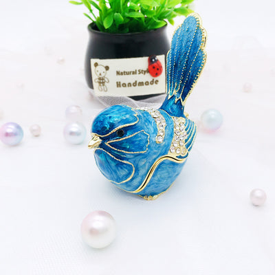Joyero de Esmalte Decorativo - Caja Metálica Jaula de Pájaro - Image 19