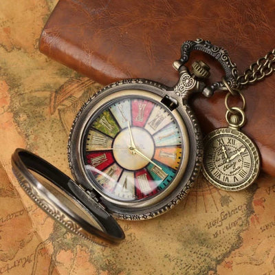 Reloj de Bolsillo Clásico Británico con Encaje en Relieve - Image 11