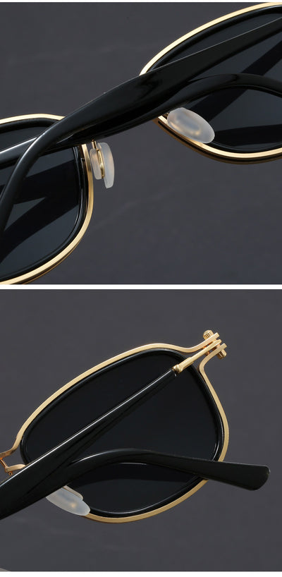 Gafas de Sol Retro Marco Cuadrado Metal - Image 22