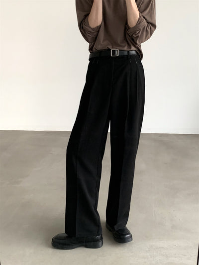 Pantalones Anchos Efecto Drapeado Estilo Urbano Relajado - Image 28