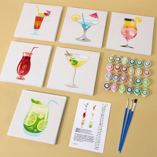 Kit de Pintura al Óleo Miniatura DIY - Paisajes y Flores para Principiantes - Image 54