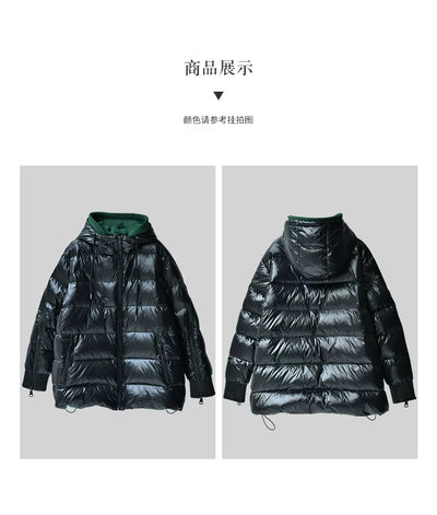 Chaqueta Acolchada Oversized con Costuras de Contraste y Capucha - Image 17