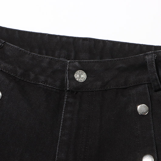 Jeans Talle Alto Irregular con Botones Desmontables - Image 46