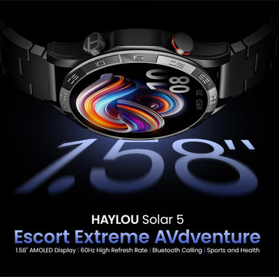 Reloj Inteligente HAYLOU Solar 5 LS20 con Carga Solar y Bluetooth - Image 13