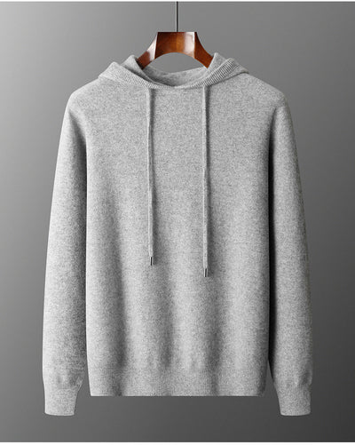Conjunto de Sudadera con Capucha y Pantalón Tejido de Color Liso para Hombre - Image 12