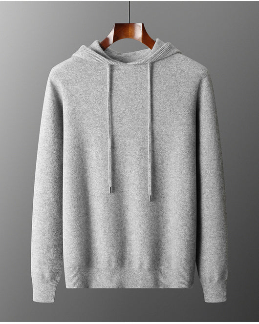 Conjunto de Sudadera con Capucha y Pantalón Tejido de Color Liso para Hombre - Image 12