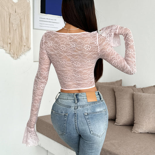Top Ajustado con Encaje Floral y Varillas de Acero - Image 34