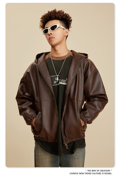 Chaqueta de Cuero Vintage Americana - Estilo Retro Clásico - Image 27