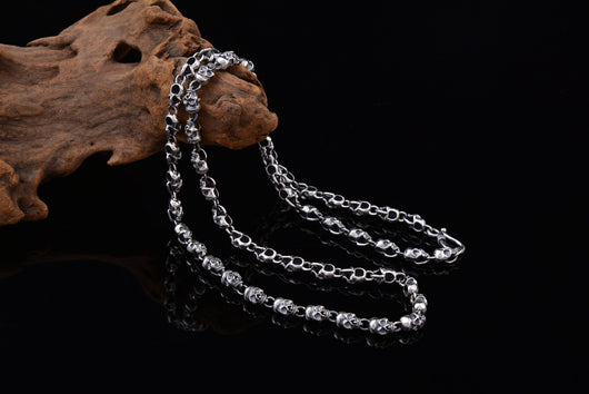 Collar de Plata Esterlina 925 con Calavera de 6mm - Image 11