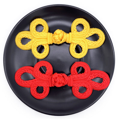Accesorios Tejidos a Mano Estilo Chino con Motivo de Tres Hojas 19A - Image 29