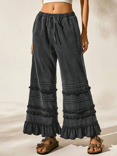 Pantalones Anchos Vintage Efecto Desgastado - Estilo Casual Verano - Image 12