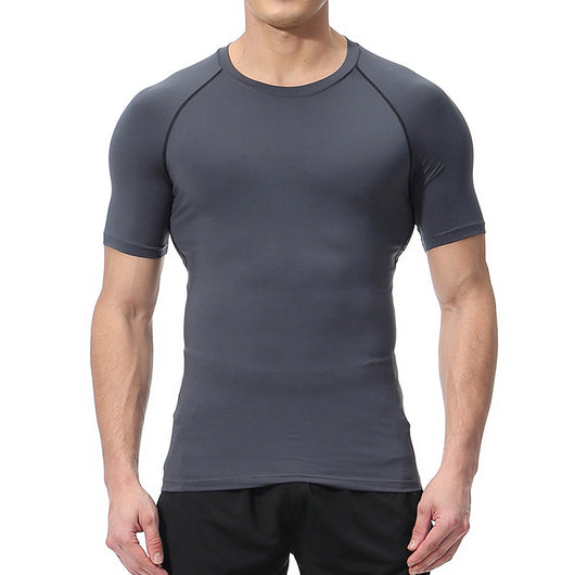 Playera de Compresión Estampado Espada Manga Corta Verano Hombre - Image 42