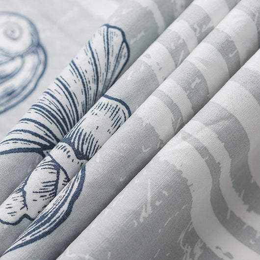 Camisa Suelta Estilo Japonés con Estampado Shell y Solapa - Image 14