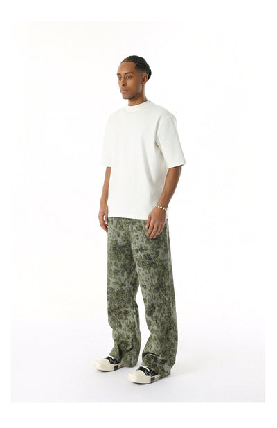 Jeans Rectos Estilo Camuflaje Lavado Clásico - Image 58