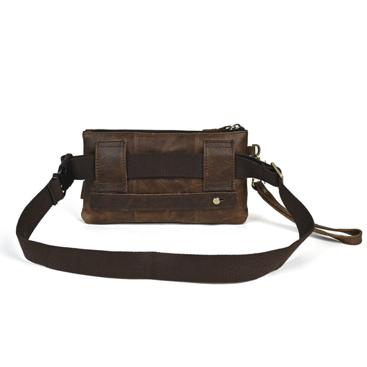 Bolsa de Pecho de Cuero Curtido al Vegetal para Hombre - Estilo Viajero - Image 40