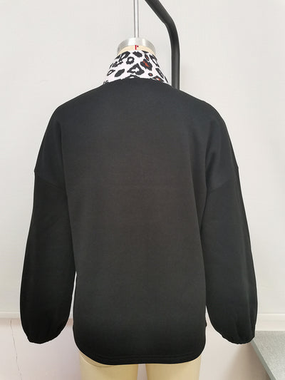 Sudadera Oversize con Estampado de Leopardo y Parches Casuales - Image 19