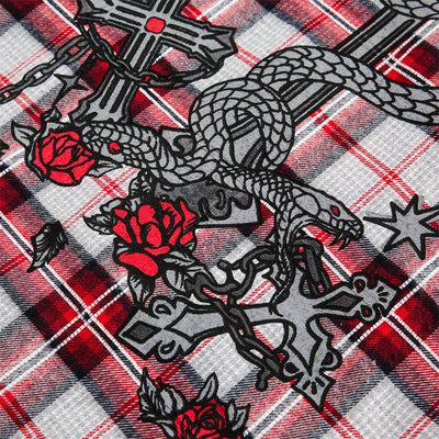 Camisa Tipo Jacket a Cuadros Holgada de Manga Larga Unisex - Image 28