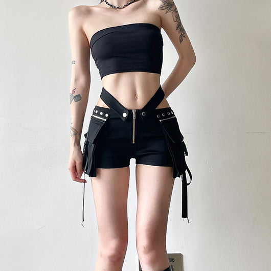 Shorts Casuales para Mujer con Diseño de Costura V y Cintura Ajustable - Estilo Hot Girl - Image 25