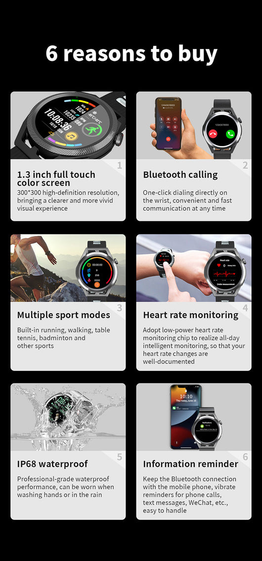 Reloj Deportivo Inteligente con Monitor de Frecuencia Cardíaca y Llamadas Bluetooth - Image 11