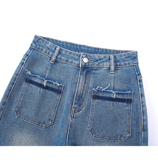 Pantalón Recto Retro Premium de Talle Alto con Corte Suelto - Image 16