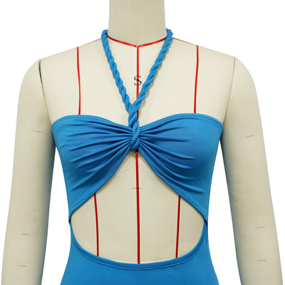 Vestido Tubo Escotado con Detalles de Borlas - Image 17