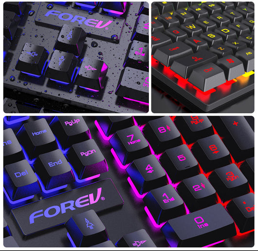 Teclado Retroiluminado 104 Teclas para Gamers con Ratón Portátil - Image 23