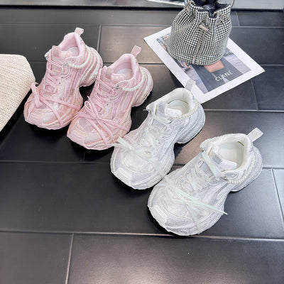 Tenis Dad Shoes Transpirables con Efecto Hielo Cristalino - Image 11