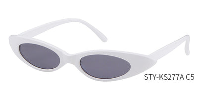 Clear frame cat eye sunglasses with bright yellow lenses, suitable for fashion wear and sun protection. - Image 19
