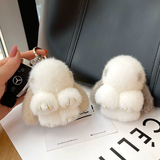 Llavero Colgante Conejo Peluche Mink Red Viral - Image 50