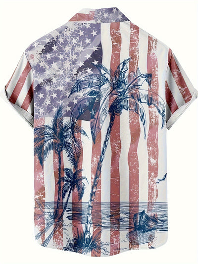 Camisa Manga Corta Hombre Estampado Floral 3D - Image 25