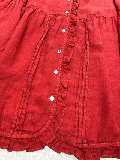 Blusa Lino Artística Estilo Japonés con Mangas Princesa - Image 21