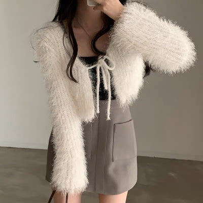 Cardigan Corto Tejido para Mujer - Image 10