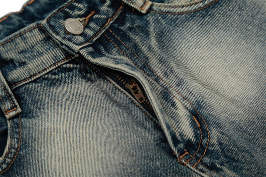 Pantalones Denim Tie-dye Punk Cintura Media - Image 12