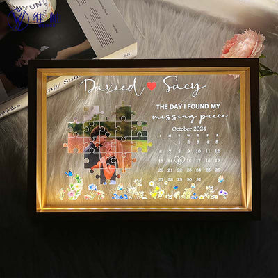 Marco de Fotos LED con Puzzle Personalizado - Edición Conmemorativa - Image 12