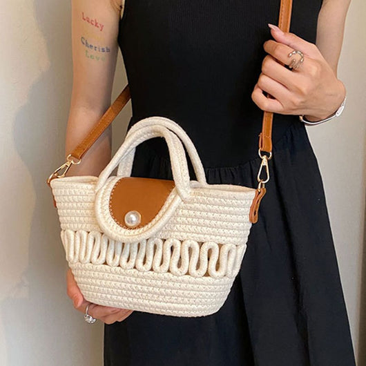 Bolso Crossbody Tejido Calado a Juego para Mujer - Image 9