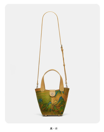 Bolsa Clutch Estilo Chino Tradicional con Diseño de Canasta Tejida - Image 20