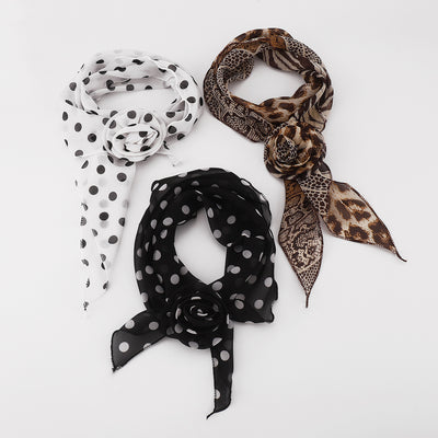 Pañuelo de Seda Estampado Leopardo y Lunares - Diseño Premium Rosa - Image 22