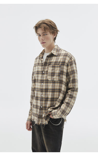 Camisa de Cuadros Vintage con Textura Brushed - Image 22
