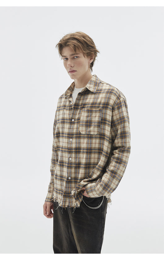 Camisa de Cuadros Vintage con Textura Brushed - Image 22