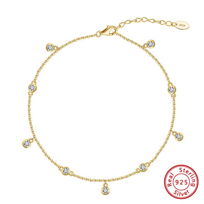 Tobillera Elegante con Dije de Circonio - Diseño Minimalista - Image 16