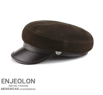Gorra Retro Vintage de Gamuza y Lana con Visera - Estilo Británico Clásico - Image 10