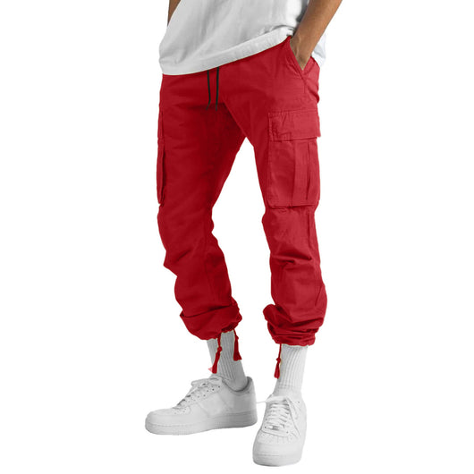 Pantalones Casuales con Múltiples Bolsillos y Cordón Ajustable - Image 38
